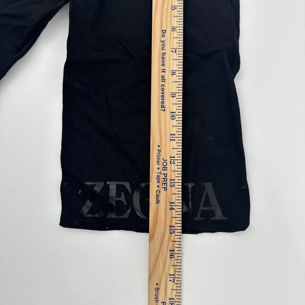 Ermenegildo Zegna Black Drawstring Dust Duster Bag Cover 15x8 Shoes Italy 2 Pcs